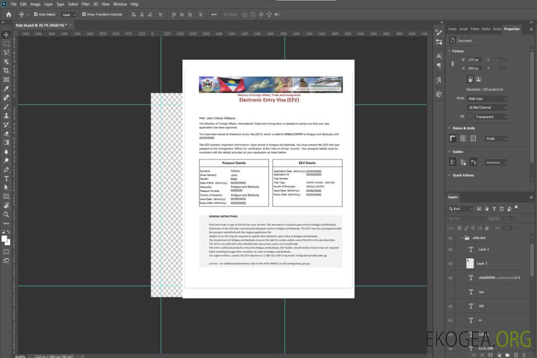 Visa électronique ANTIGUA ET BARBUDA template Visa électronique ANTIGUA ET BARBUDA template